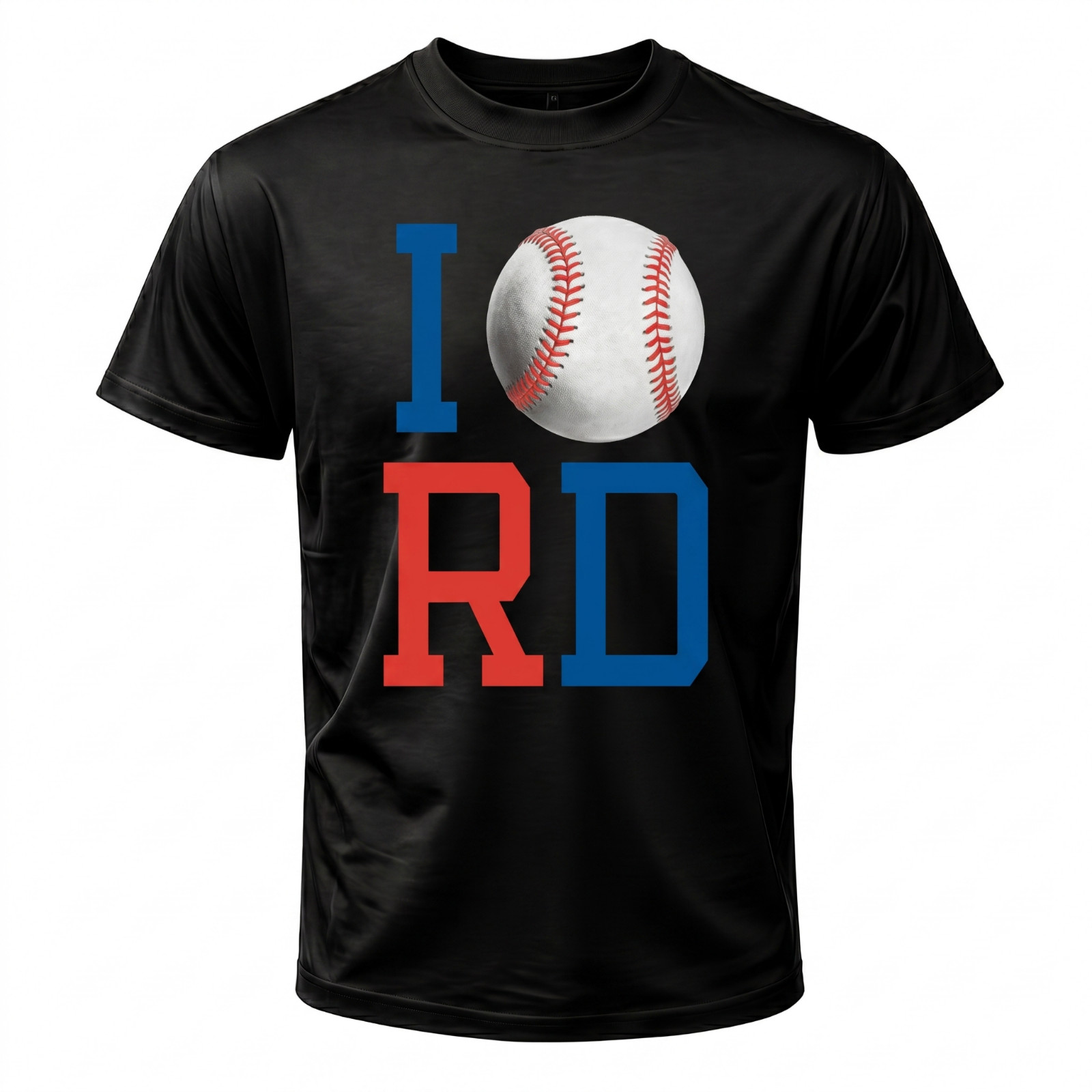 Love Dominican Republic Baseball Graphic T-Shirt Caribbean Pride Crewneck Tee Un