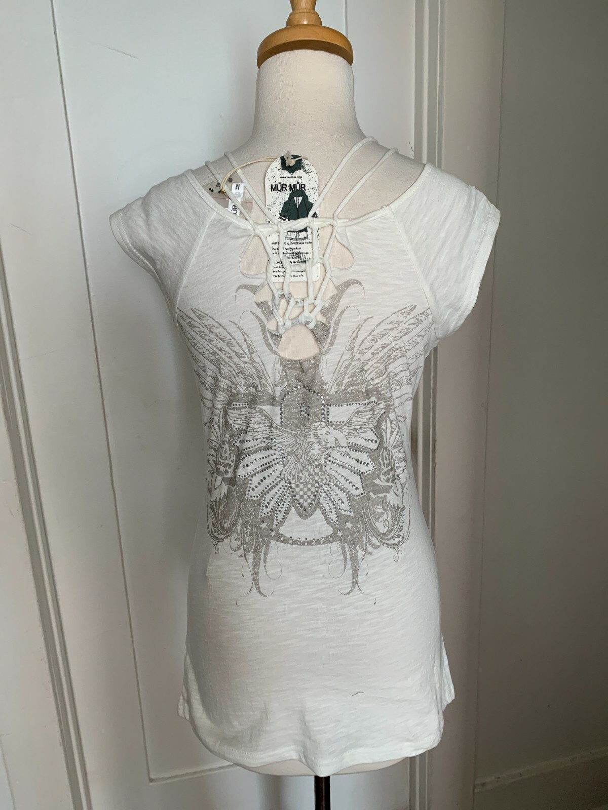 Murmur Cap Sleeves Cotton T-shirt Various Color & Size NWT