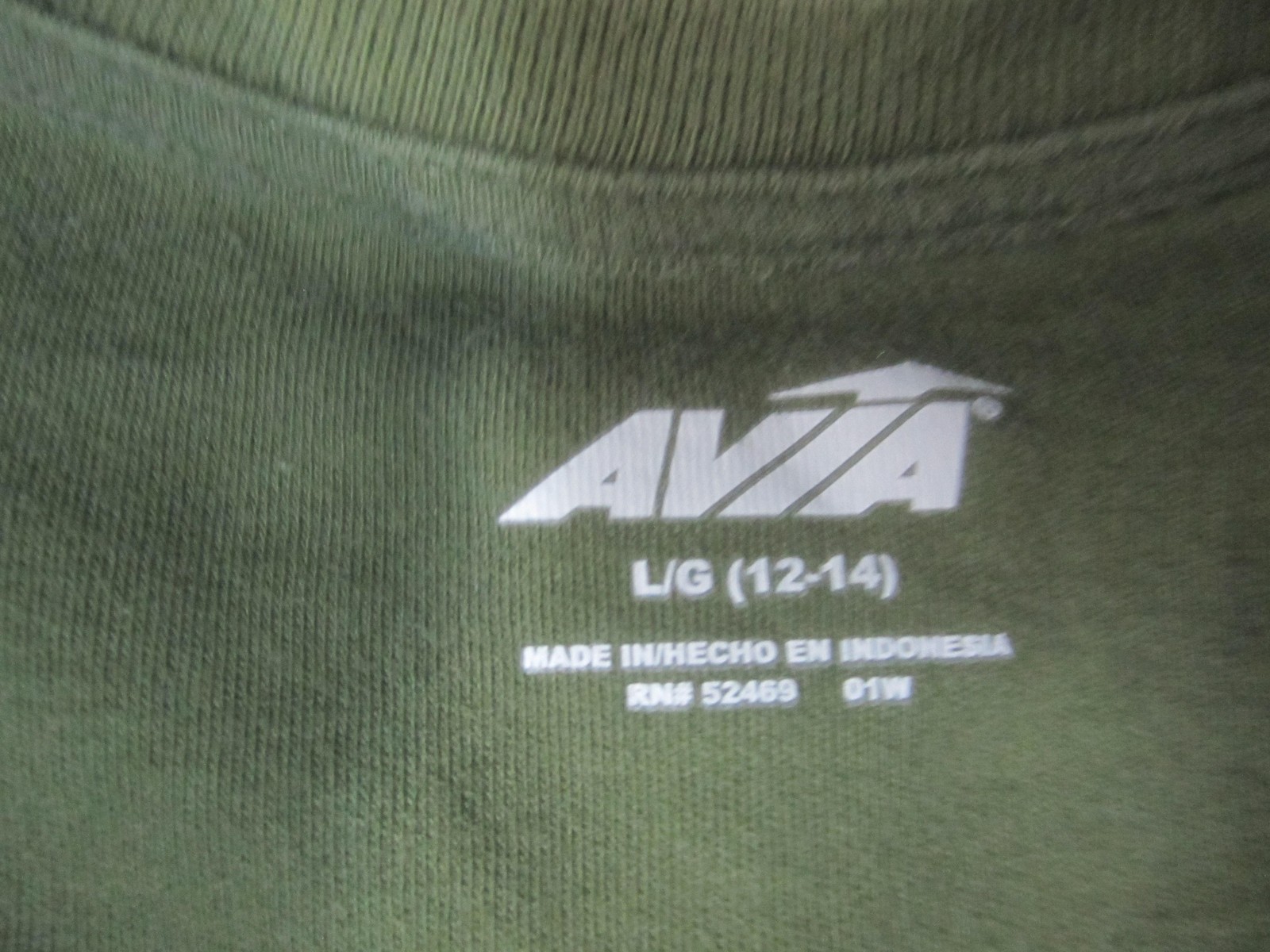 Avia Shirt Womens Large 12-14 Green Pocket Crew Neck Short Sleeve Basic Tee Top