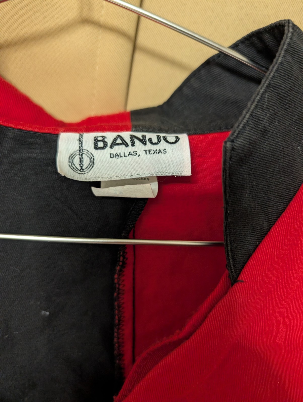 VTG Banjo Dallas TX Color Blocked Crop Button Shirt Size 1x Western Cowgirl