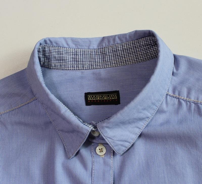 Women Napapijri shirt blue cotton 40/L/48 #B6S2