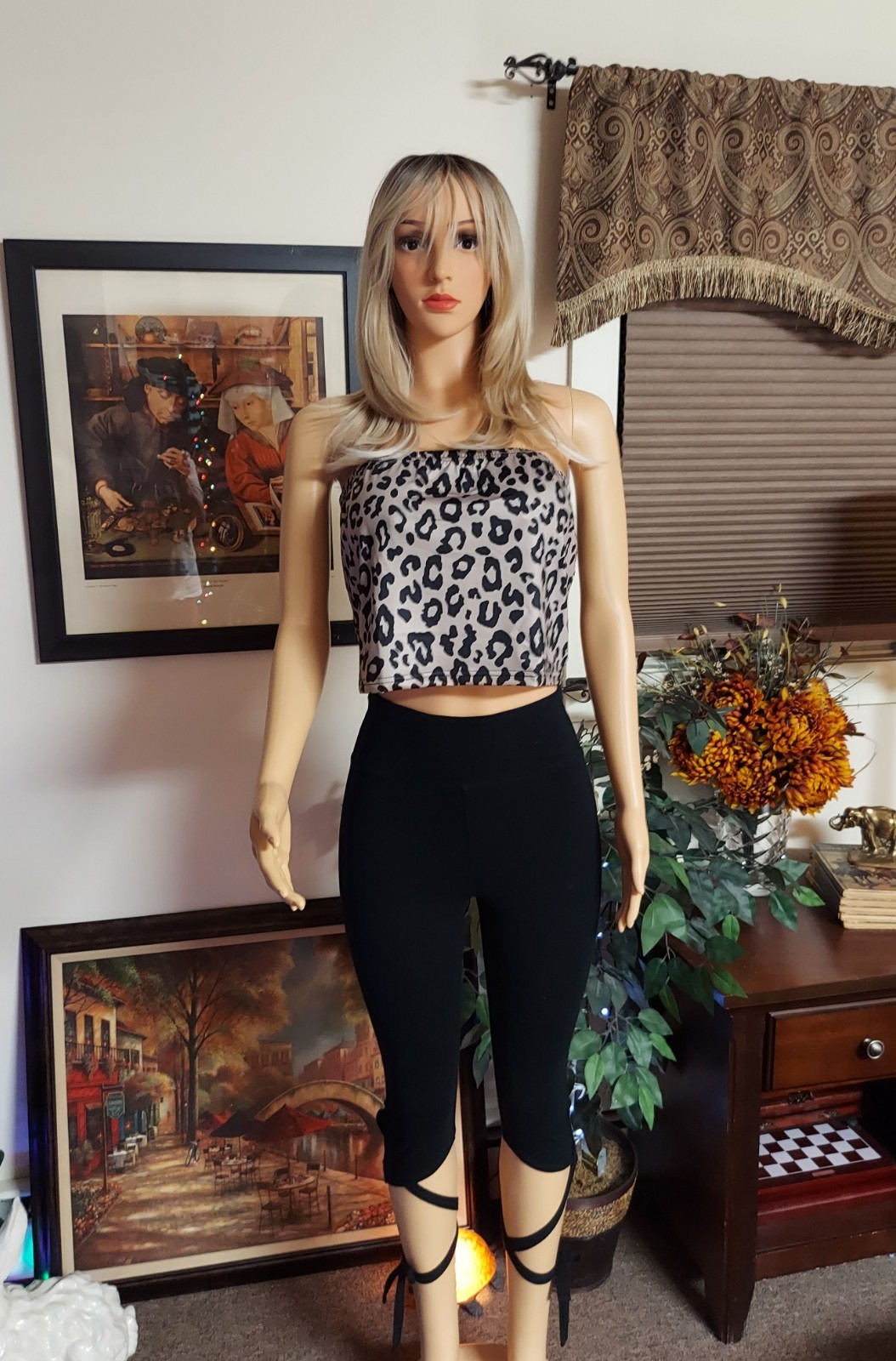 Animal Print Tube Top, Satin/Silky Feel Top. Fun And Sexy