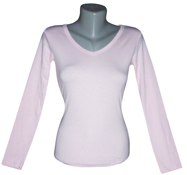 Basic Shirt Longsleeve Langarmshirt Shirt V-Ausschnitt S M L XL XXL NEU