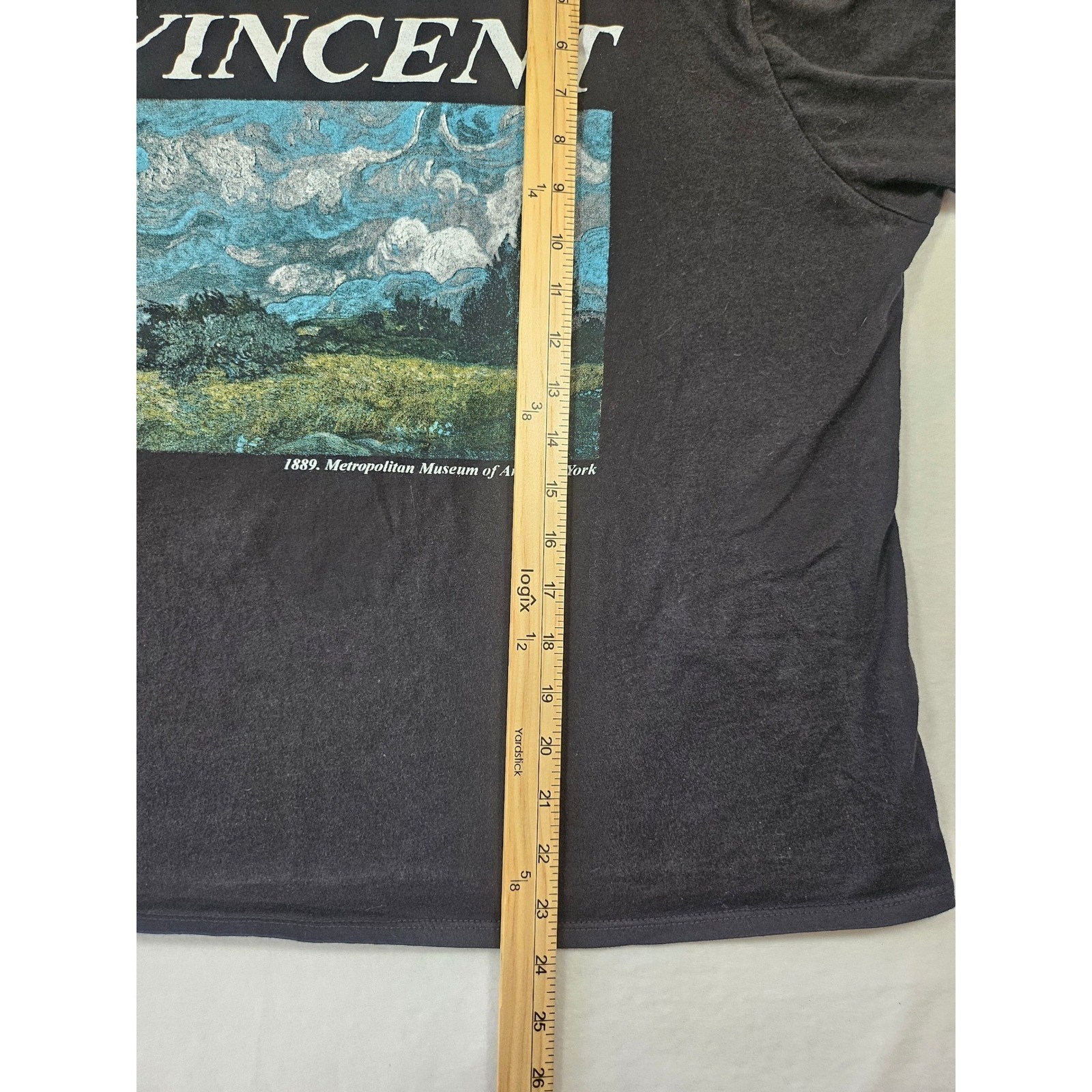 French Pastry Van Gogh Vincent Art Graphic T-Shirt Black XL Met Museum Tee