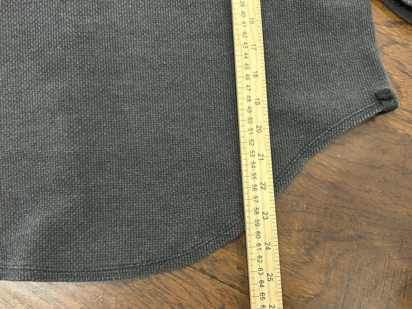 We Free People Anakin Thermal Top Slouchy Boho Grunge Collared Oversized Small
