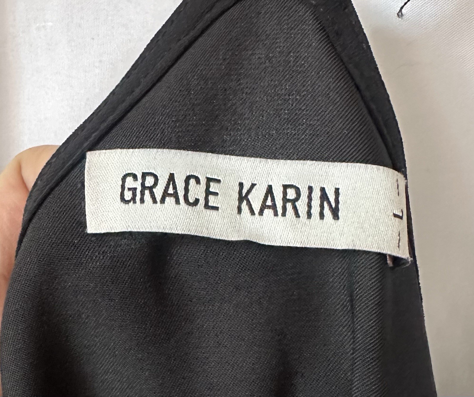 Grace Karin Silver Sequin Halter Cowl Neck Tank Top XL Y2K Party Club Lined