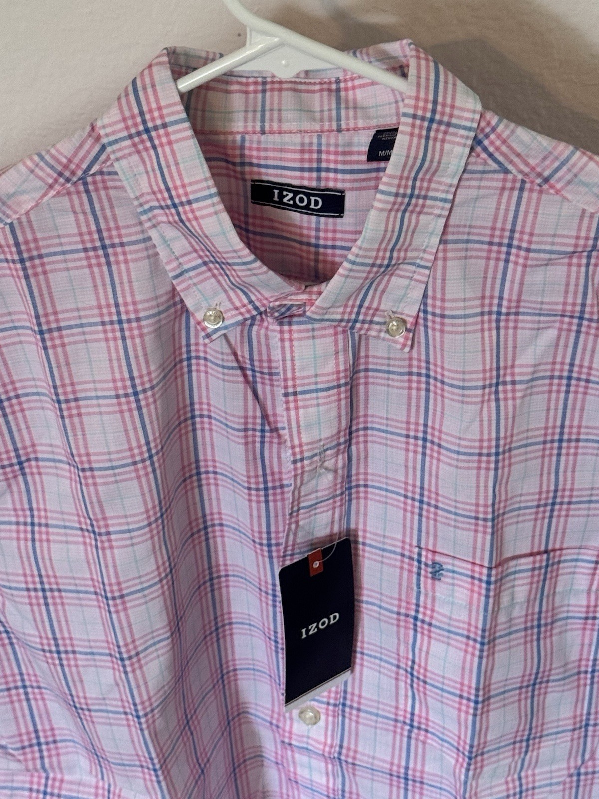 IZOD Womens Shirt Top Candy Pink Size M Medium MSRP $60.00