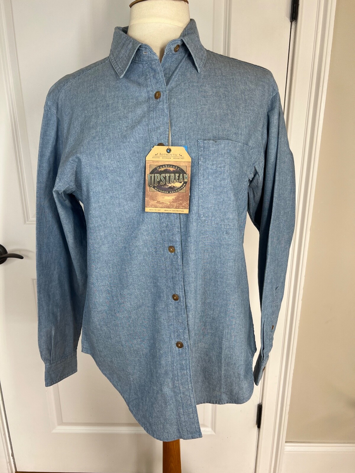 NWT Dunbrooke Upstream Women’s Sz.S Blue Denim Long Sleeve Button Down Shirt