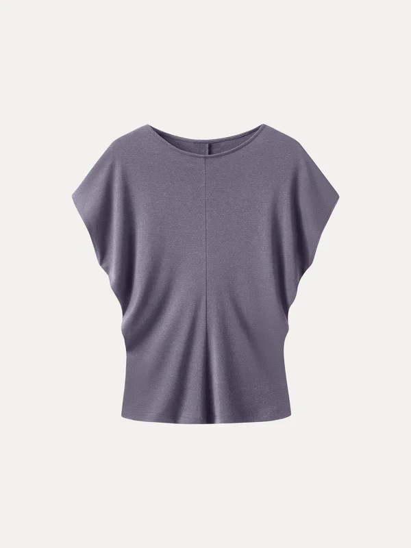OGL Women’s Linen-Blend Round Neck Relaxed Summer Top – No Import Fees