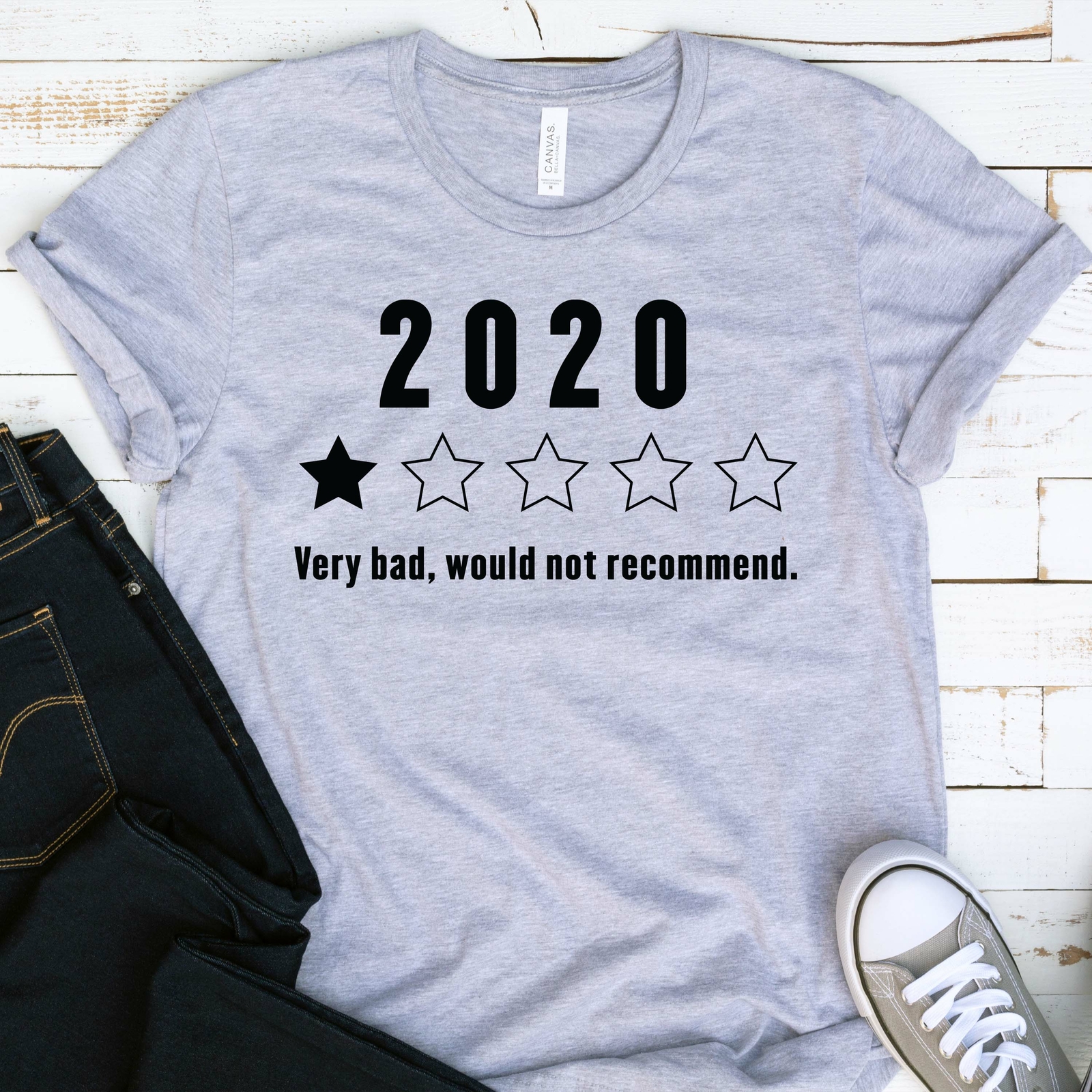 2020 Year Bad Review T Shirt 02849