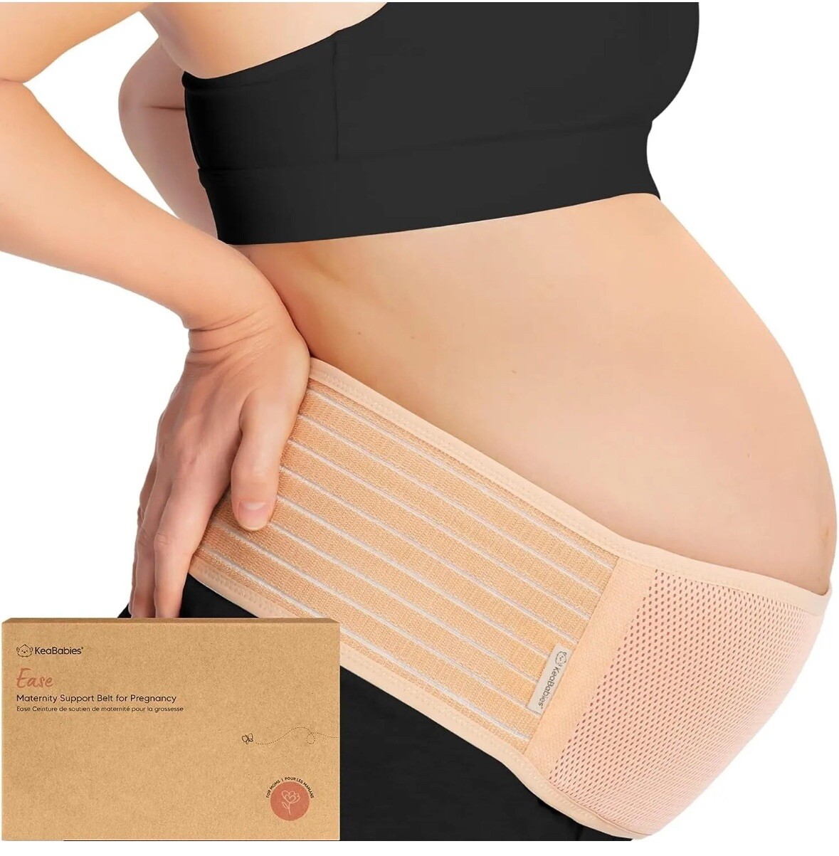 KeaBabies Maternity Belly Band for Pregnancy – Soft & Breathable Pregnancy M/L