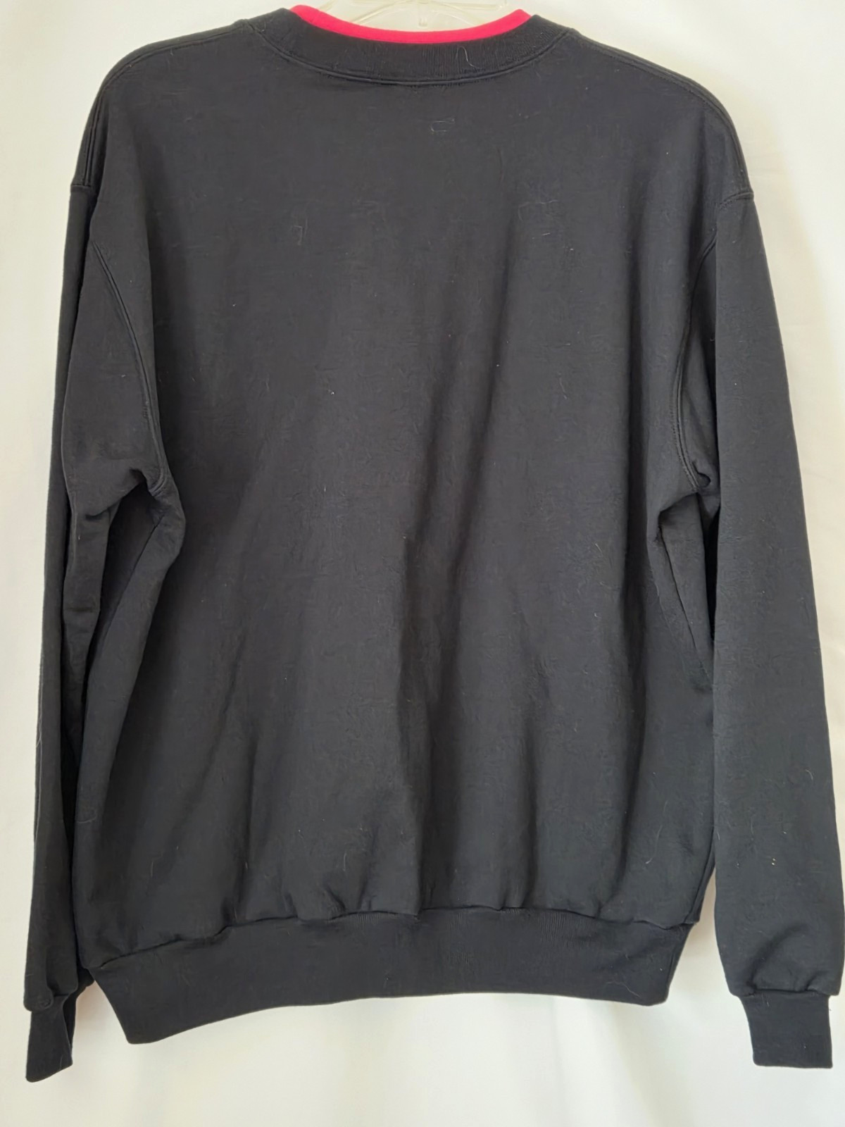 Decorated Originals Black Sweatshirt Crewneck w/ Cardinal Birds Christmas Large