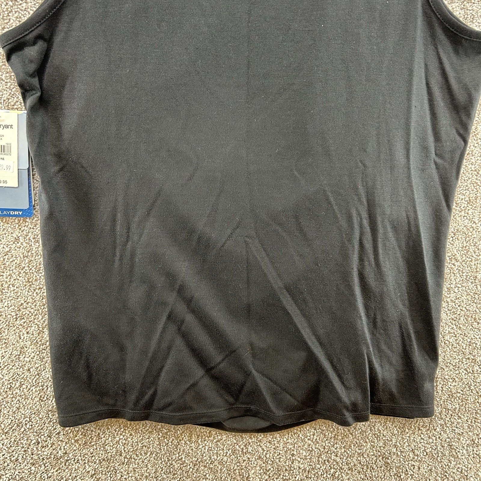 NWT Reebok Women’s Active Top Size 14/16 Black Sleeveless Pullover Playdry
