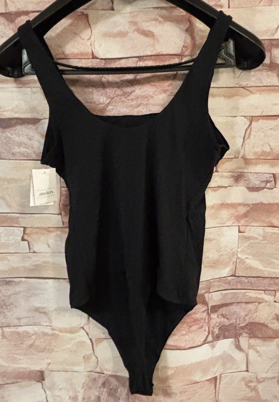 Auden Black Tank Bodysuit. Size: XL. NEW!