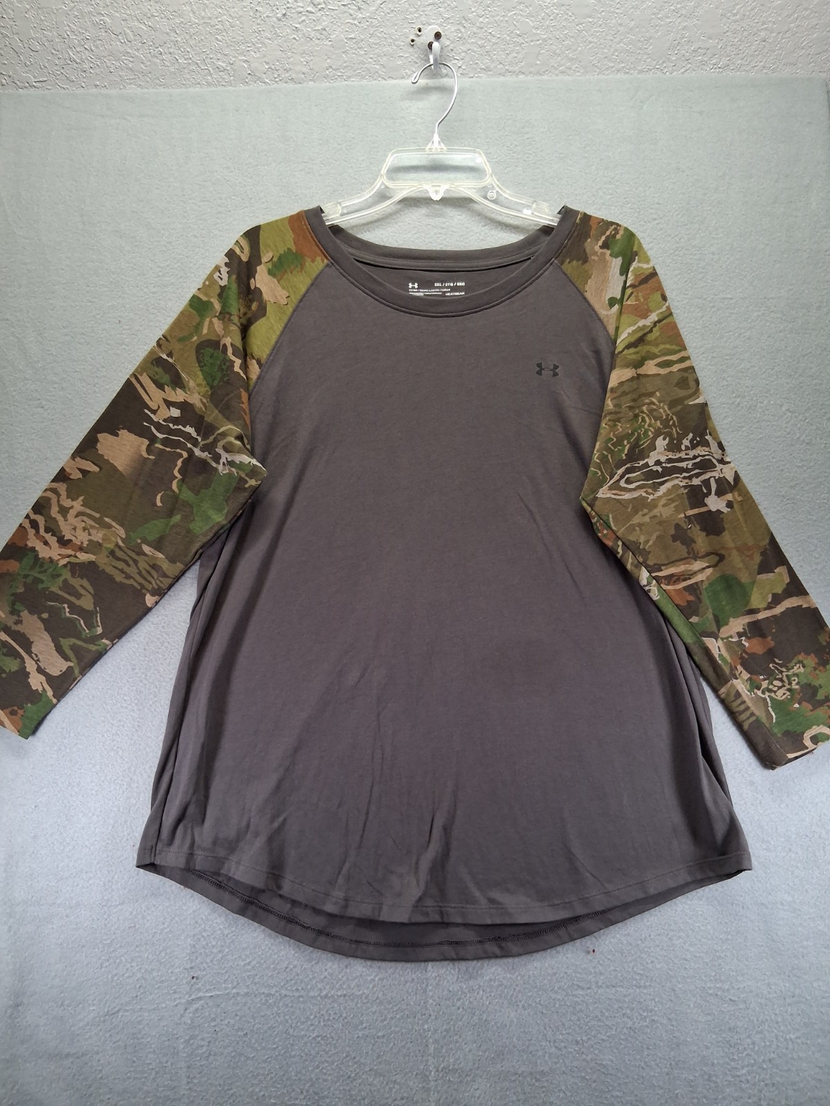 Hurley Women Heatgear Shirt Camo Sleeve Size XL