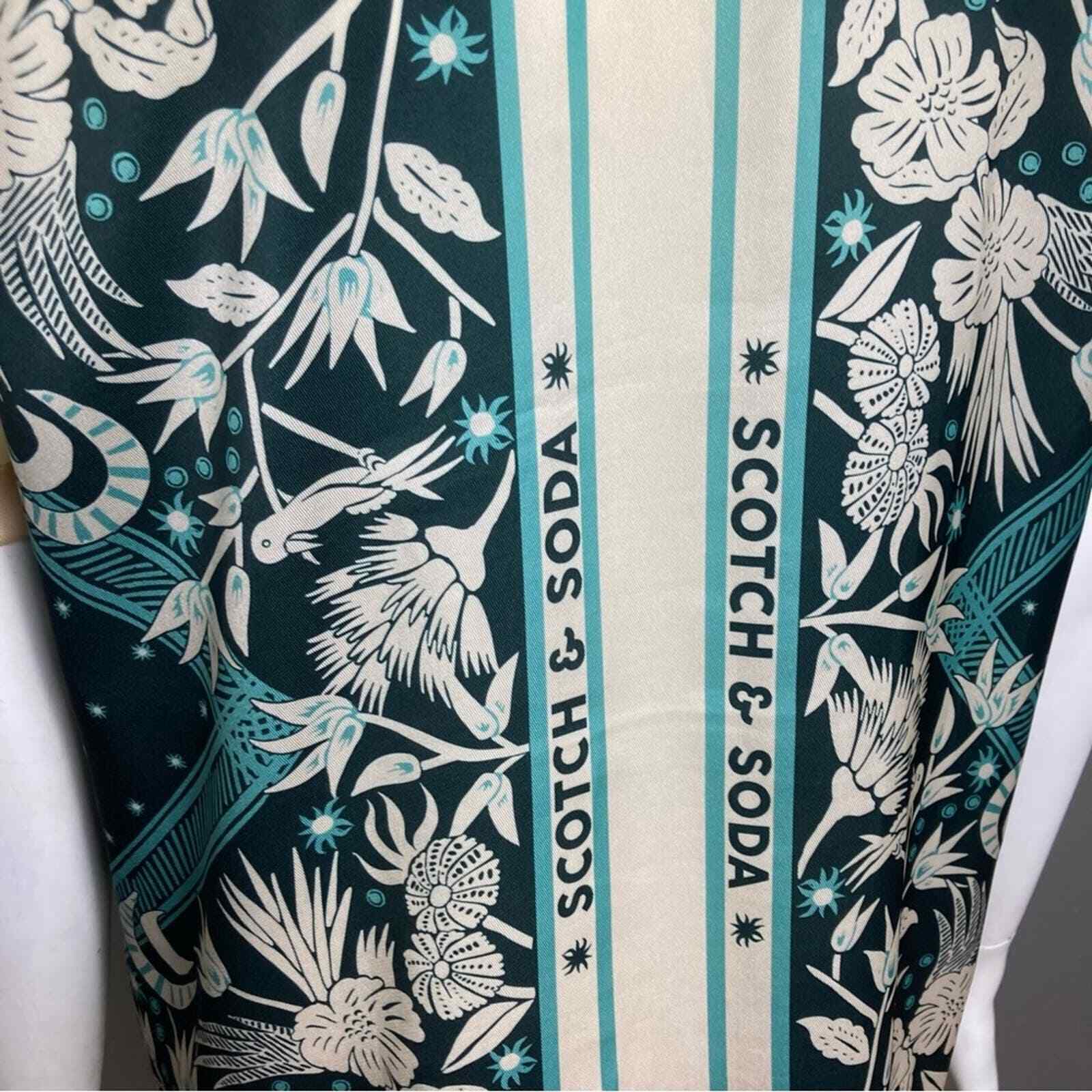 Scotch & Soda blouse women’s small Hawaiian shirt notched lapel button down
