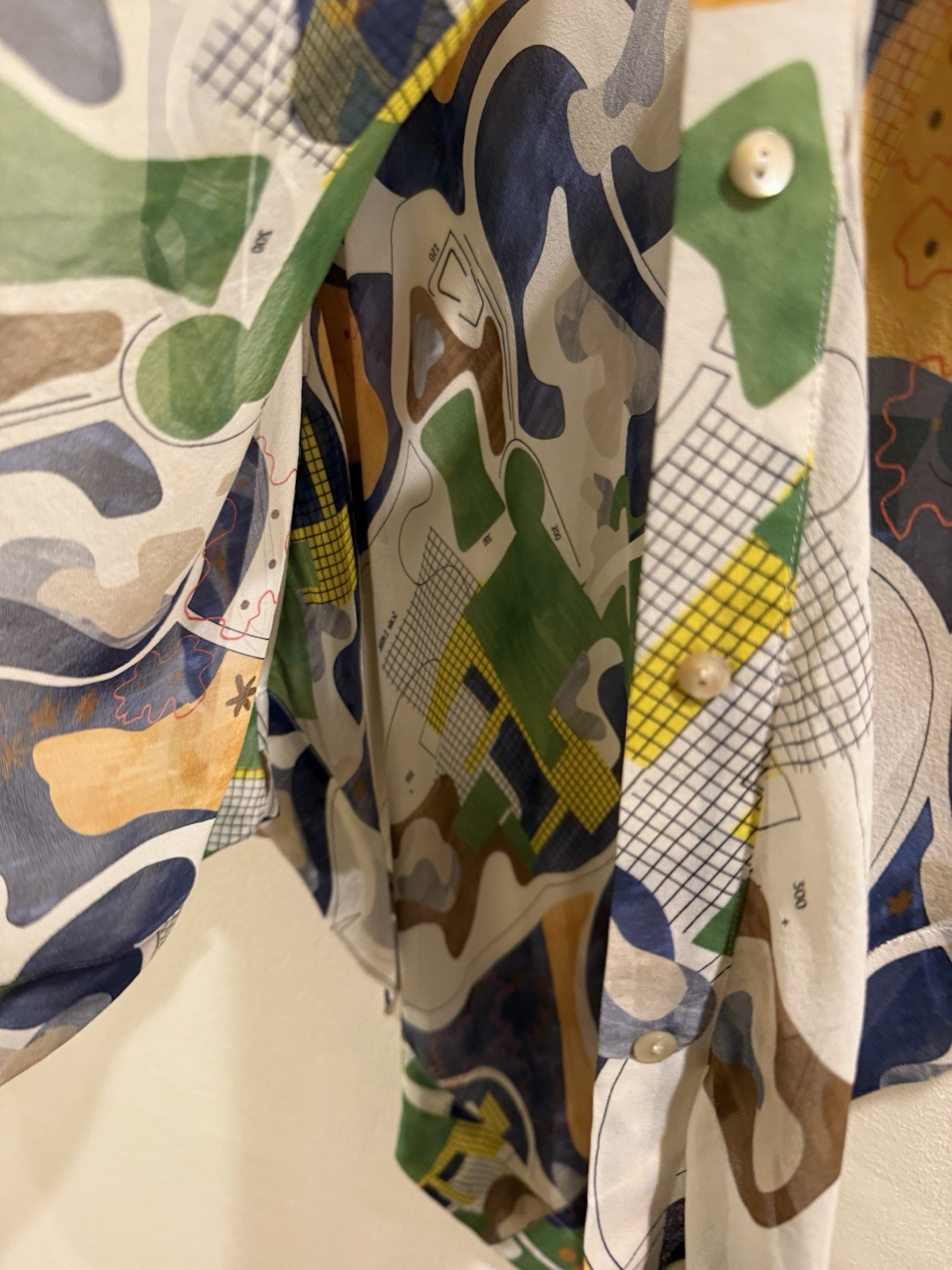MSGM Resort 2016 Silk Blouse Shirt Top 40 Worn Once