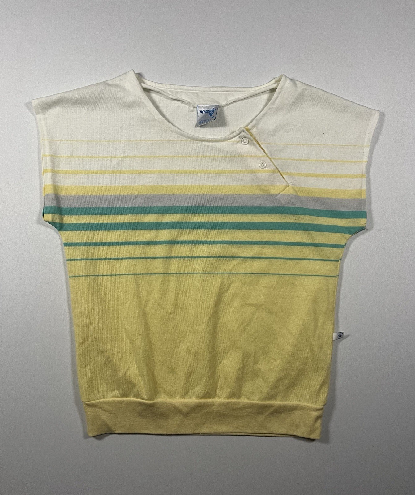 Vintage Wrangler USA Striped Dolman Sleeve Sweatshirt Women’s Medium 80s Retro