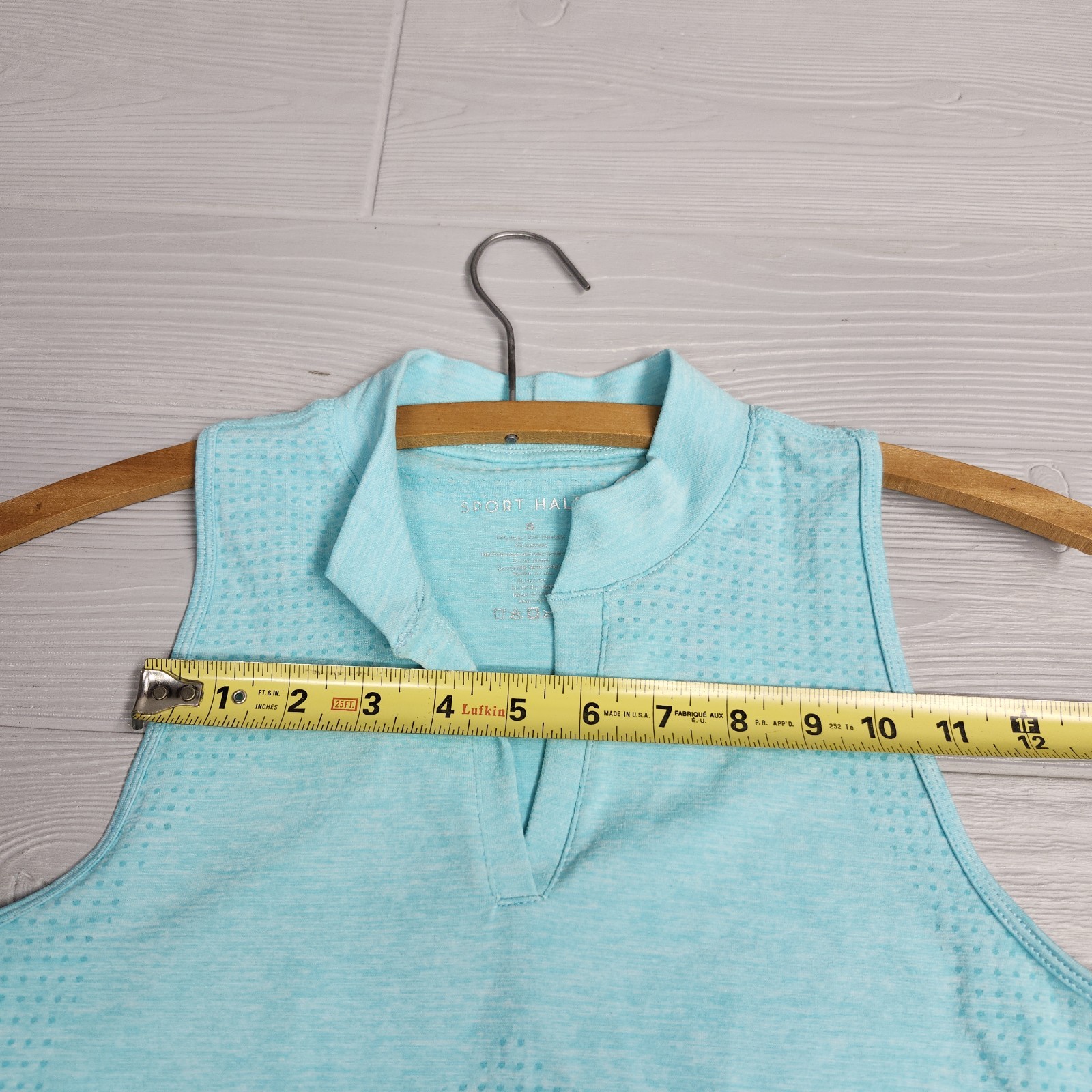 Sport Haley Blue Racerback Polo Shirt Womens Size Small NWT