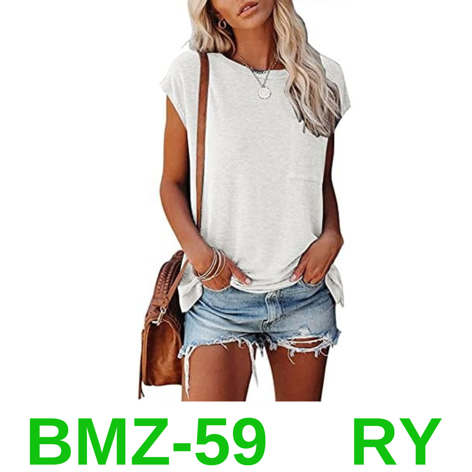 MIROL Women’s Short Sleeve Tunic Tops 2023 Basic Loose T Shirts Solid, L
