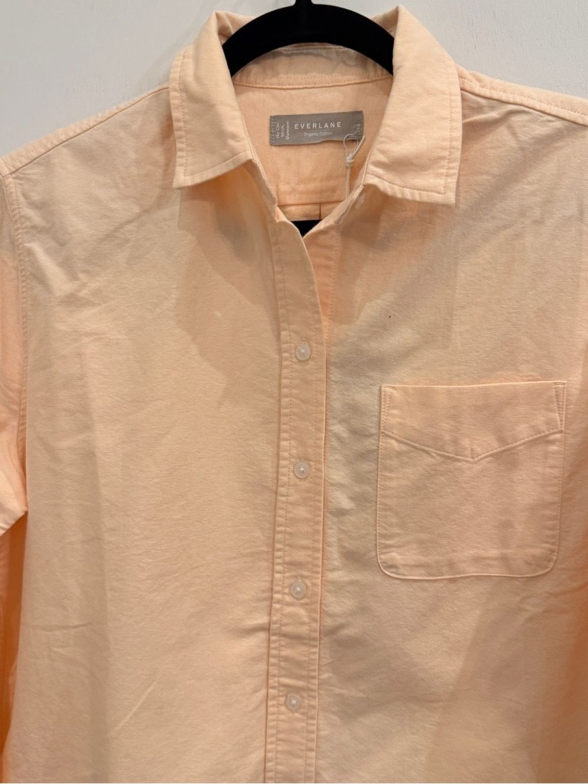 Everlane The Relaxed Oxford Shirt Organic Cotton Apricot Coastal