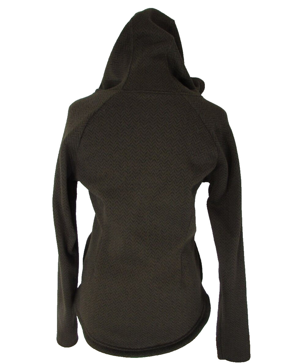 Columbia Women’s Green 1/4 Snap Hooded Sweatshirt sz M