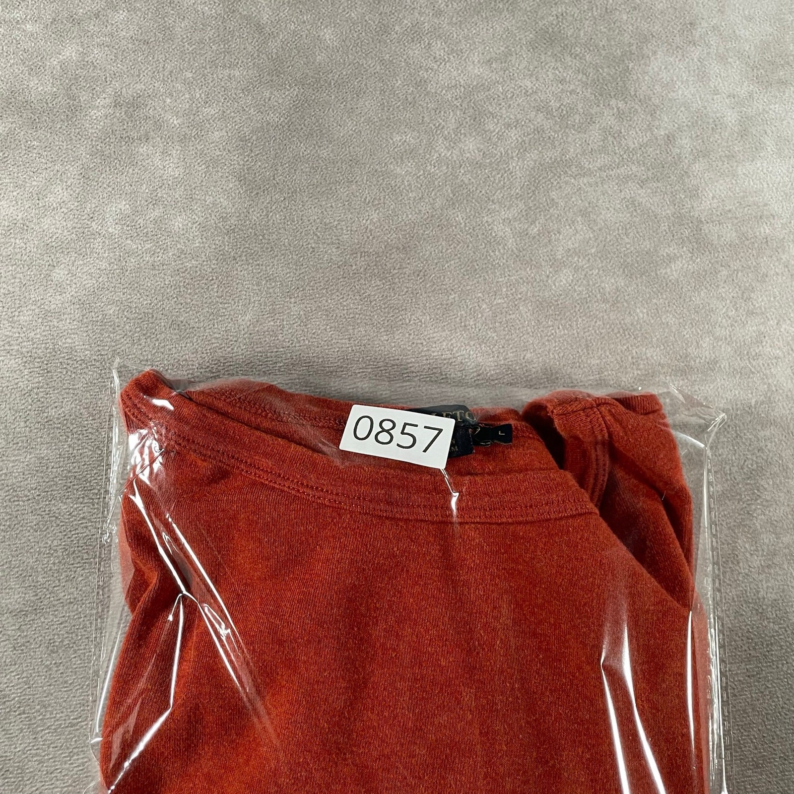 Women’s Pendleton 100% Cotton Burnt Orange Stretch Large Top