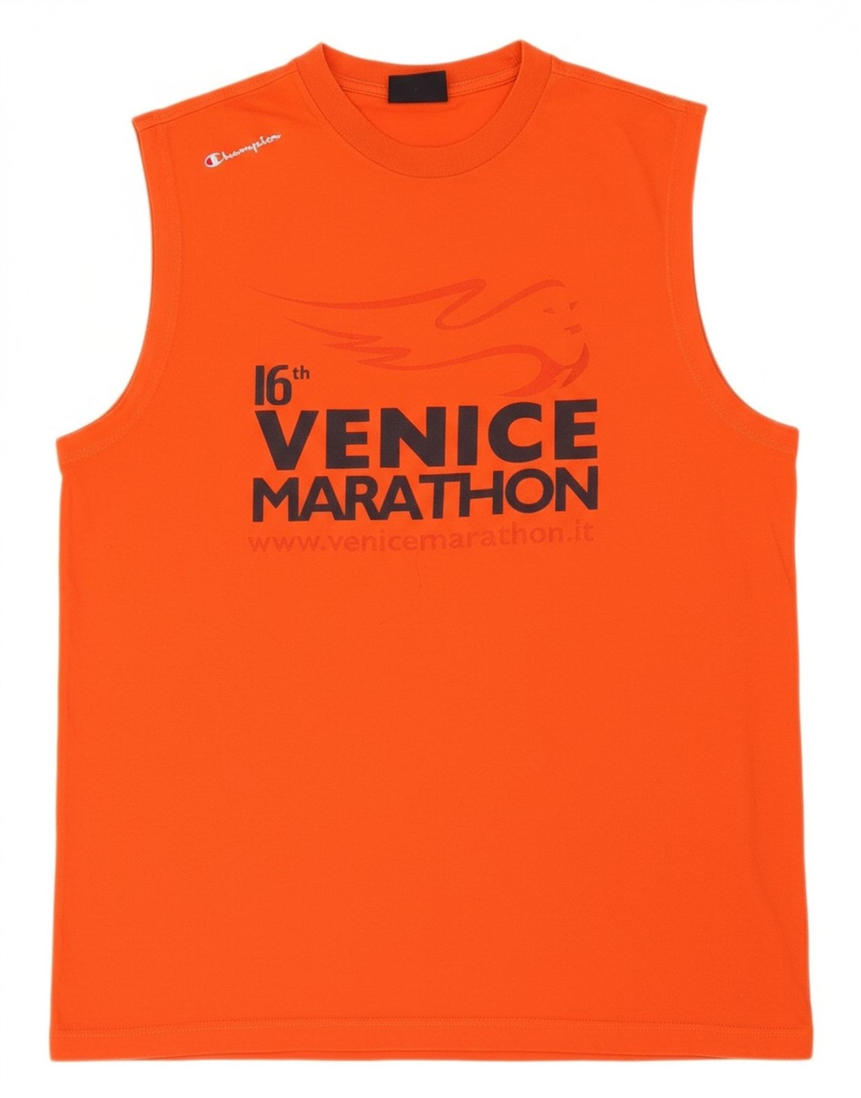 CHAMPION Womens Graphic Vest Top UK 18 XL Orange CM14