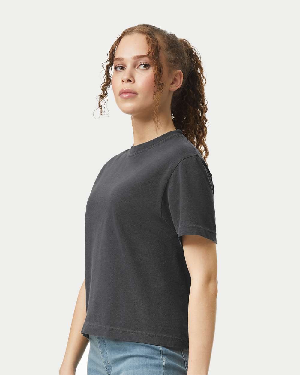 Comfort Colors Woman Heavyweight Boxy T-shirt Ring-spun 3023c Pepper 2XL