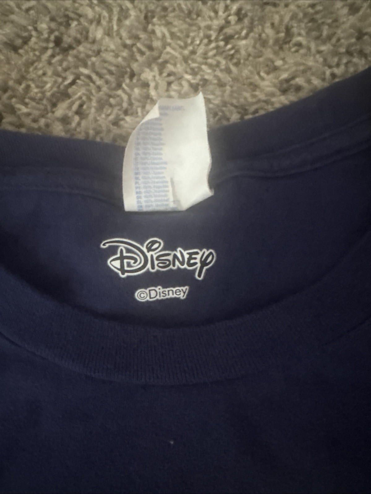 Alice In wonderland White Rabbit Disney T-shirt Navy Size 3X