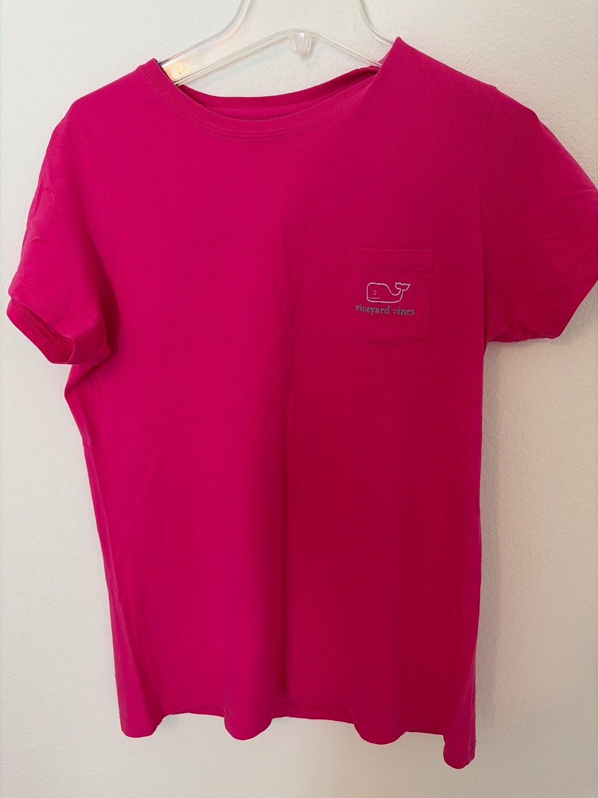 Vineyard Vines Classic Hot Pink Cotton T-Shirt, Size M