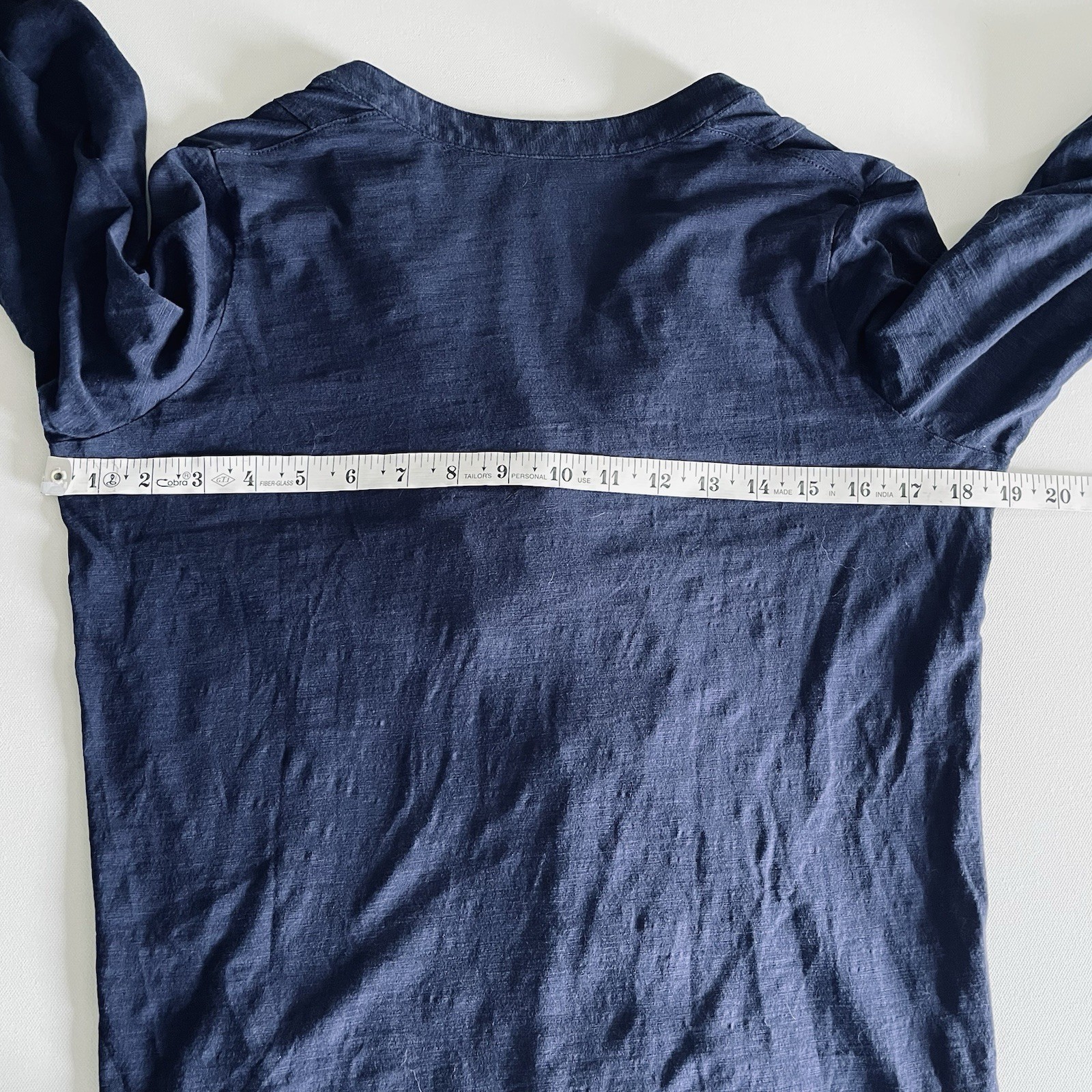 Jade Melody Tam Womens Size Small Chiffon Split Sleeve Stretchy Blue Shirt Top