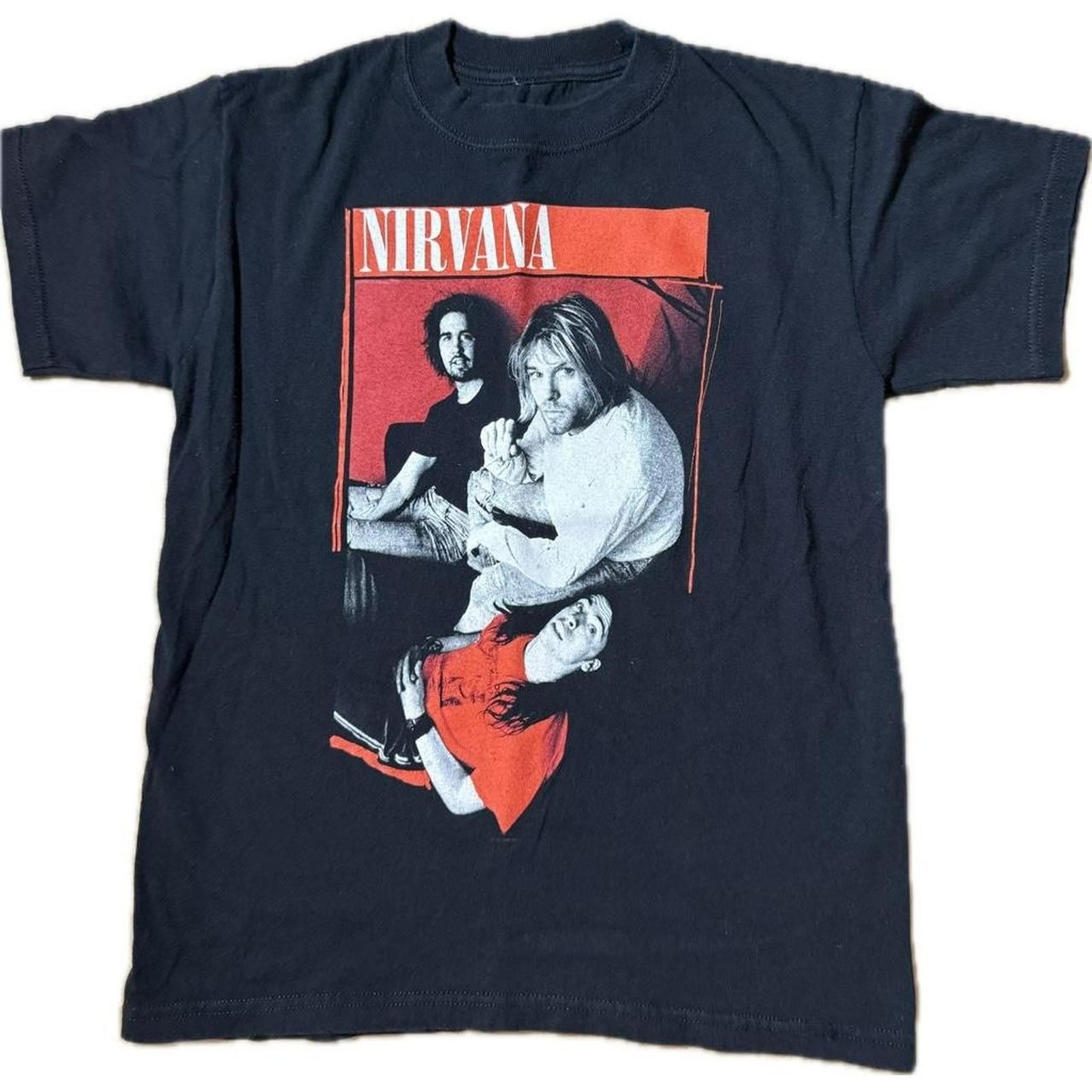 Nirvana Vintage band tee Kurt Cobain Dave Grohl Grunge Shirt XS