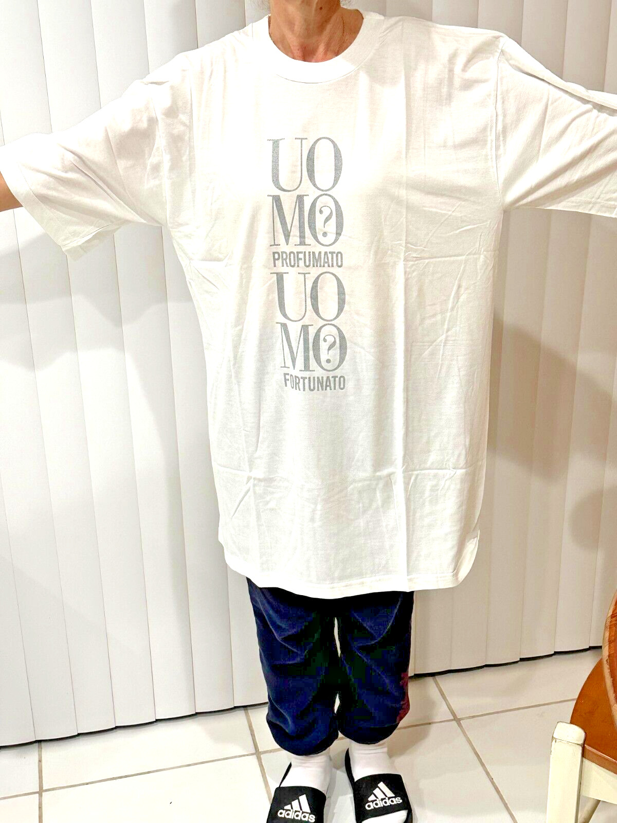 Moschino T Shirt 100% Cotton UO MO PROFUMATO MADE IN ITALY ONE SIZE
