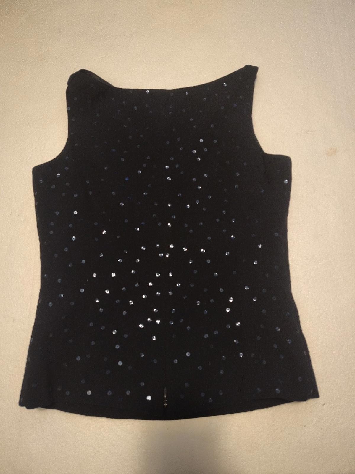 NWT Ann Taylor Sequined Elegant Formal Sleeveless Shirt Sz 2