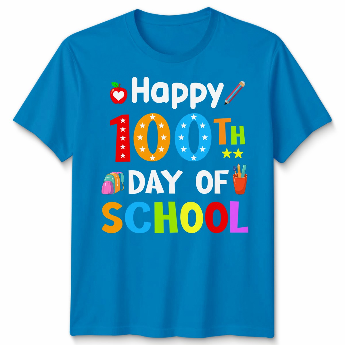 Happy 100Th Day Of School 100 Days Of School Mens Womens Unisex Tshirt