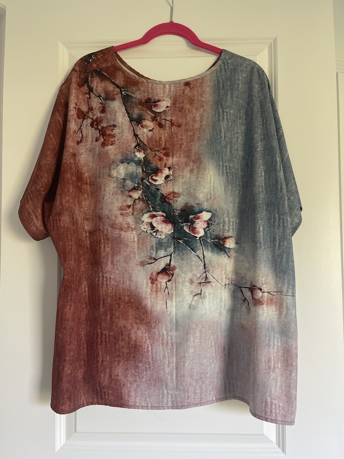 Plus Size Women’s Cherry Blossom Shirt Size 5XL