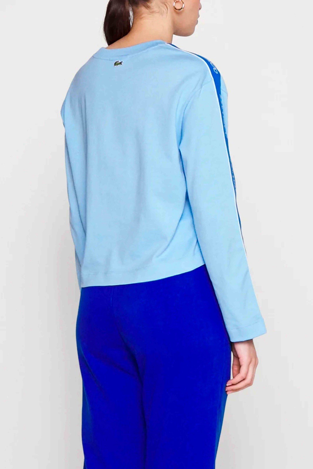LACOSTE Holiday Relaxed Women’s Blue T-Shirt EU40 US 8 M Top Loose Fit TF 1414