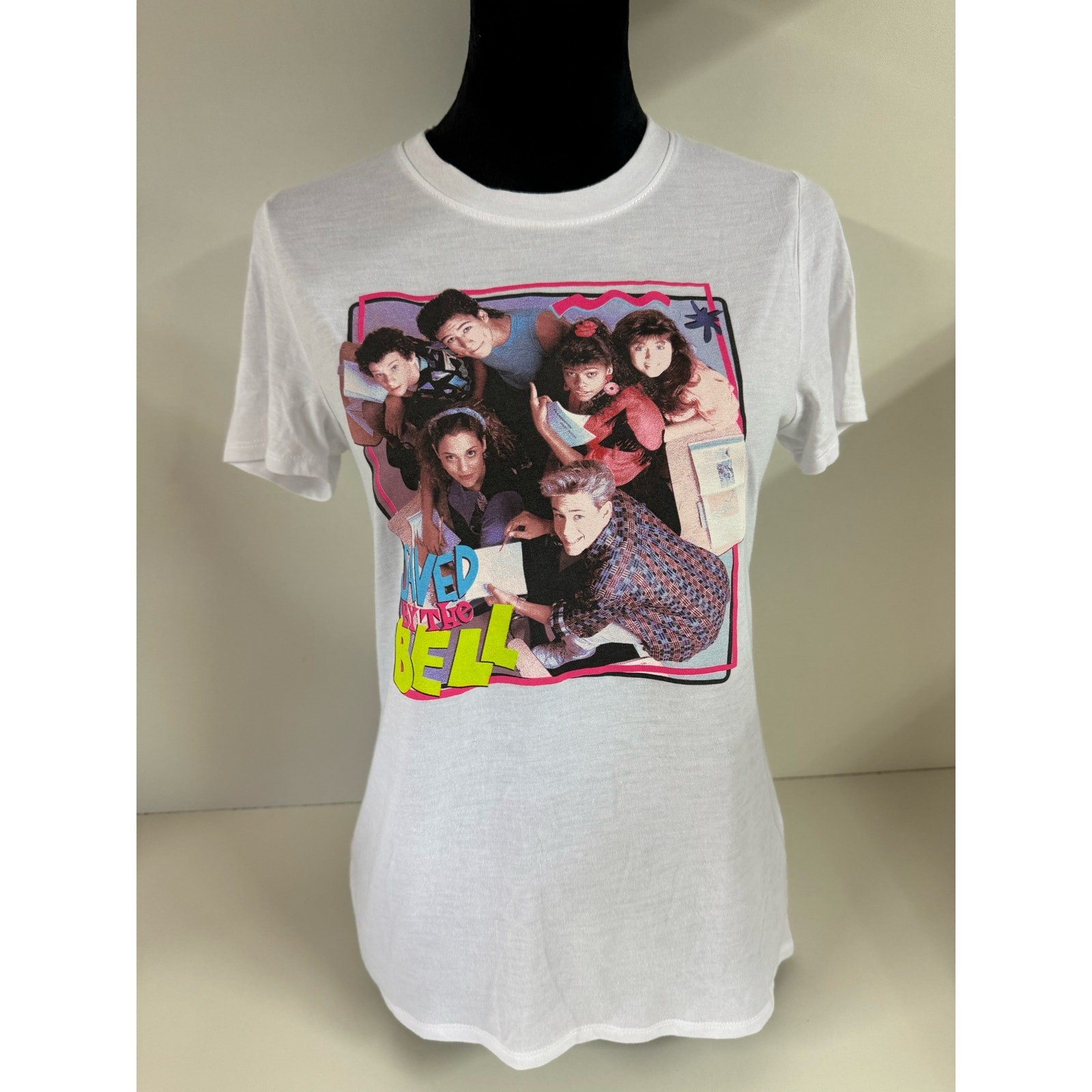 Saved By The Bell Retro 80s 90s Streetwear Graphic Tee Shirt Crew Neck Adult M
