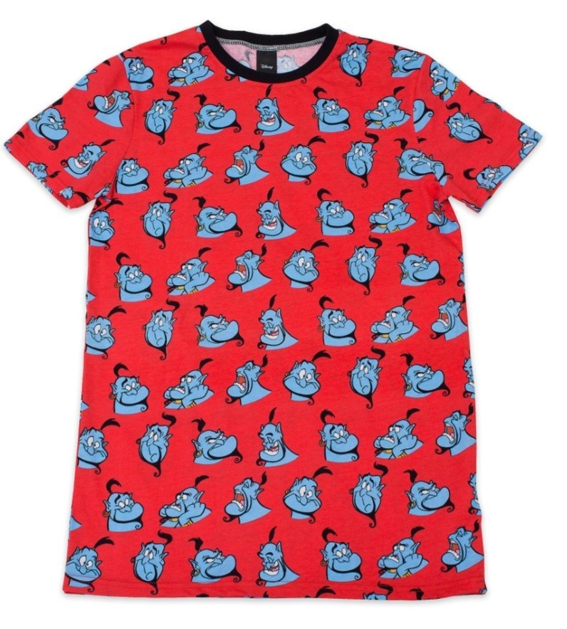 Disney Aladdin GENIE Shirt Allover Repeat Size Small Women