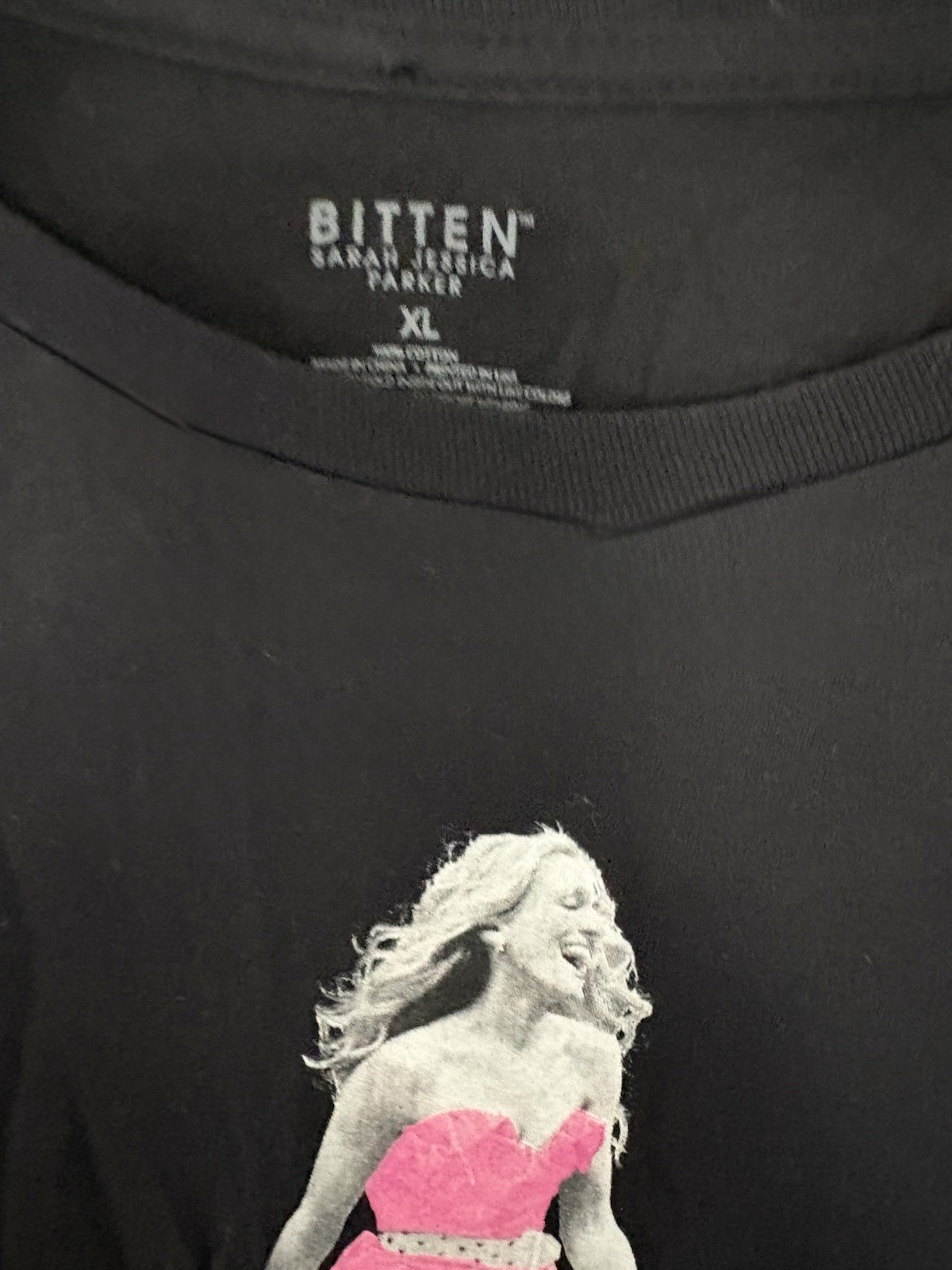 NWT Vintage Bitten Sex and the City Black -Sarah Jessica Parker-Size XL
