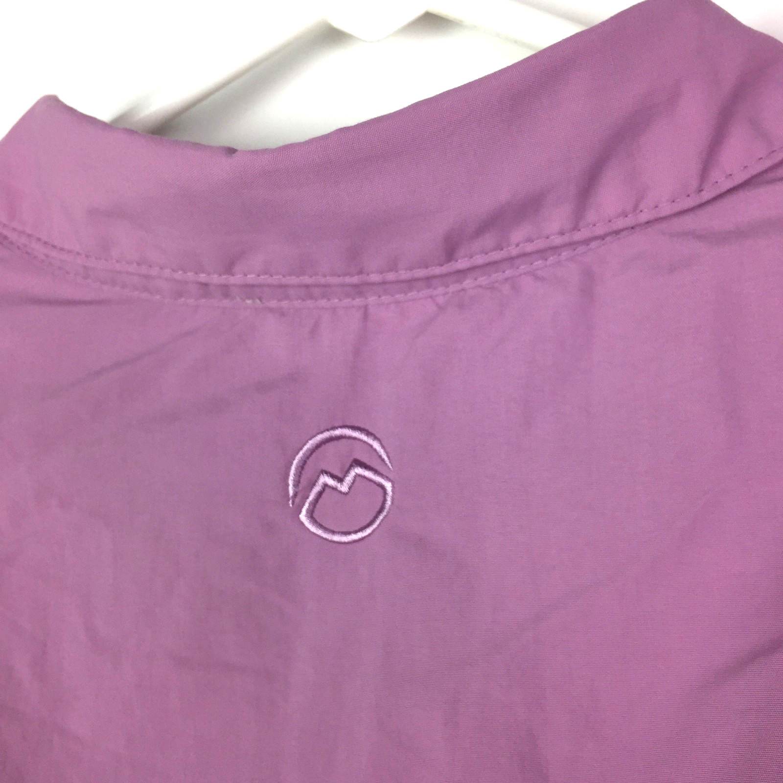 Magellan Womens 3X Mauve Purple Fishing 2-Pocket Vented Laguna Madre Shirt 58 in