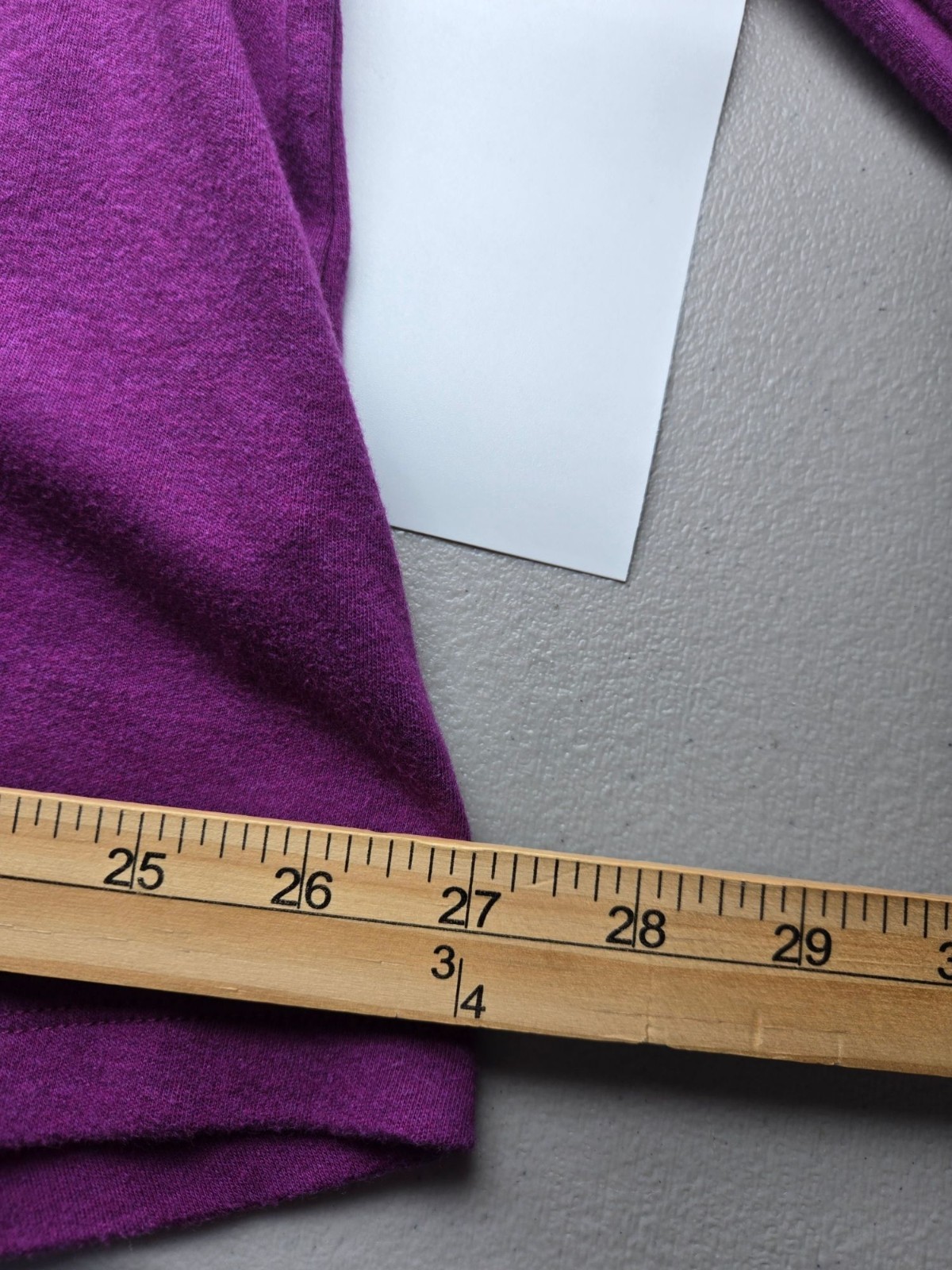 L.L.Bean Women 2X Purple Dark Plum Cotton Pullover Shawl Collar Sweatshirt T-Shi
