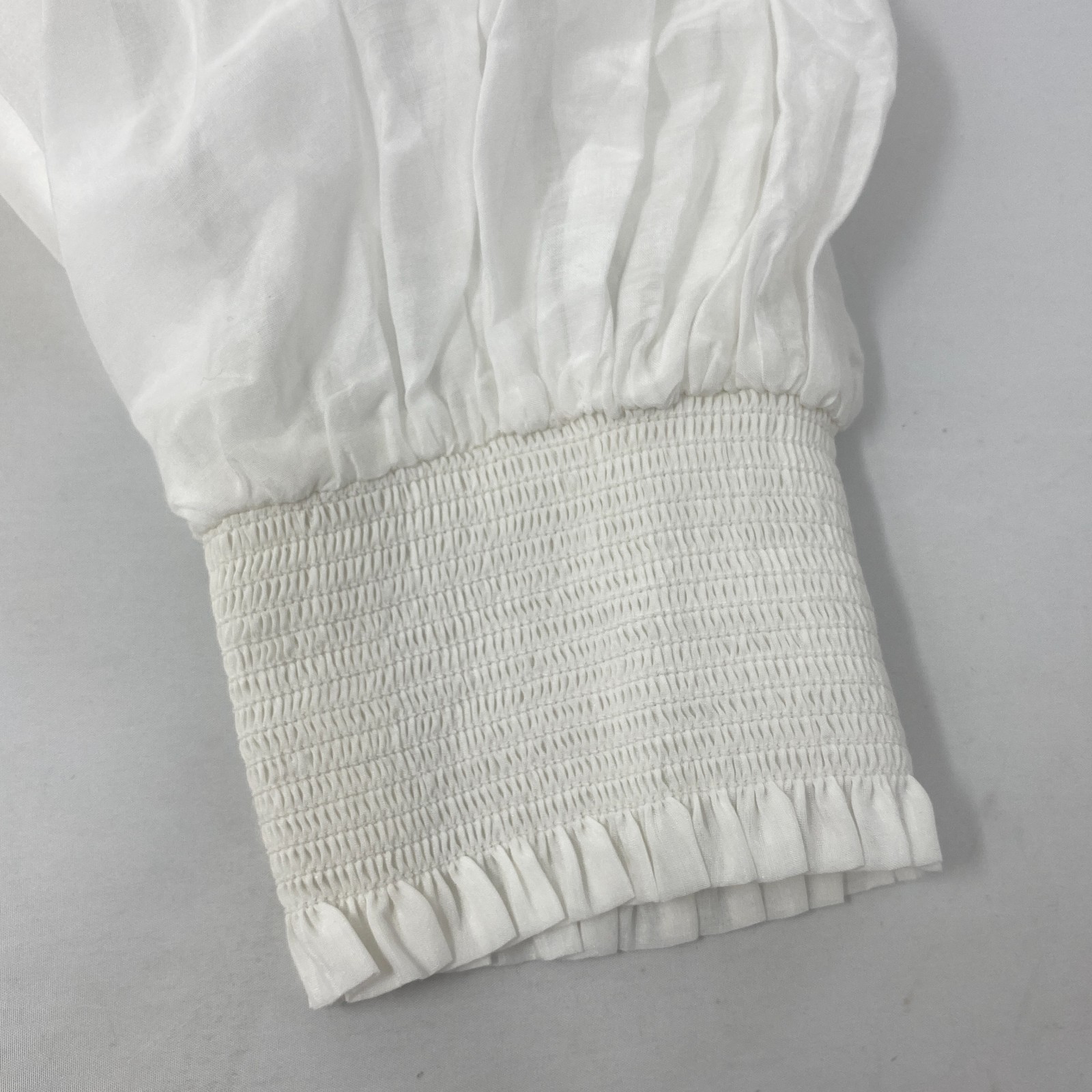 Alice + Olivia Julius Voluminous Blouson Sleeve Blouse Large NWT $350