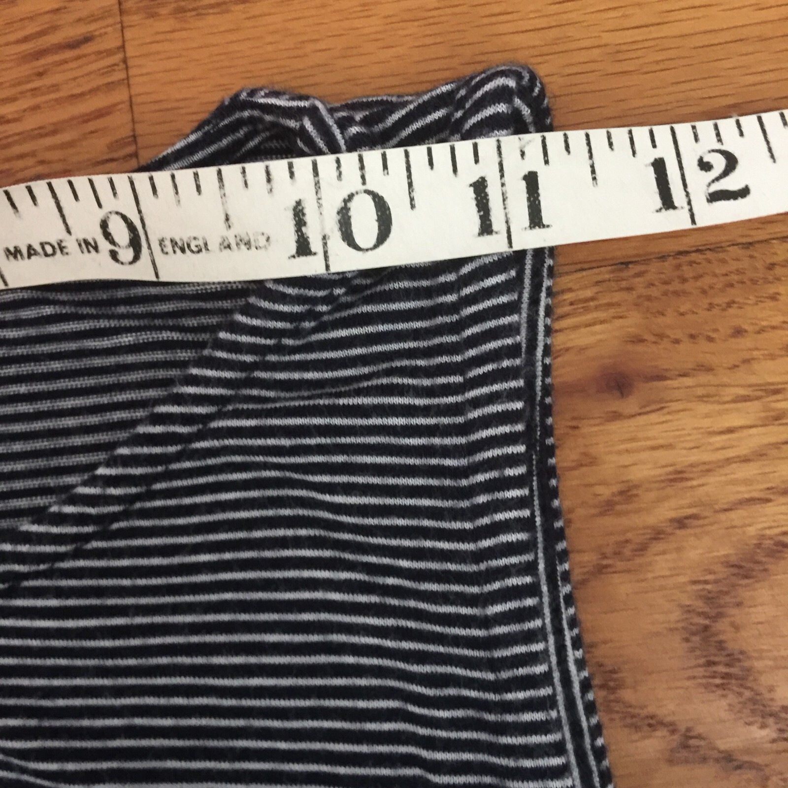 VINTAGE STRADIVARIUS BLUE STRIPE SLEEVELESS RAYON TOP WOMENS M 34″x27″