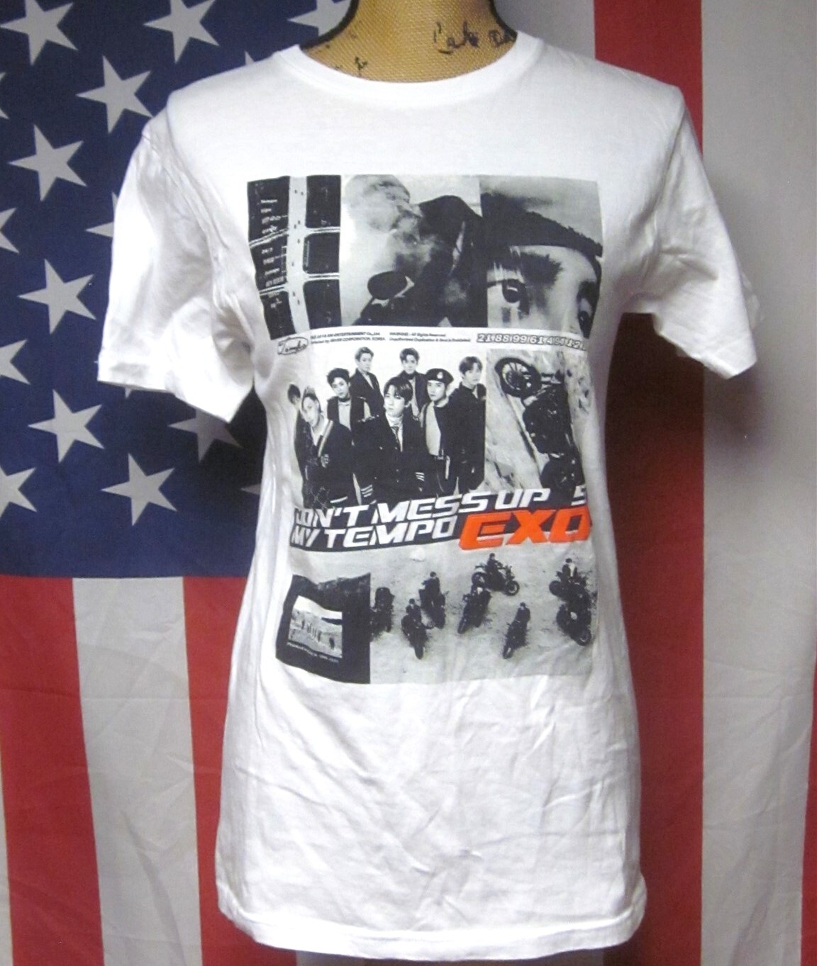EXO small T shirt Don’t Mess Up My Tempo tee South Korea boy-band K-Pop Seoul