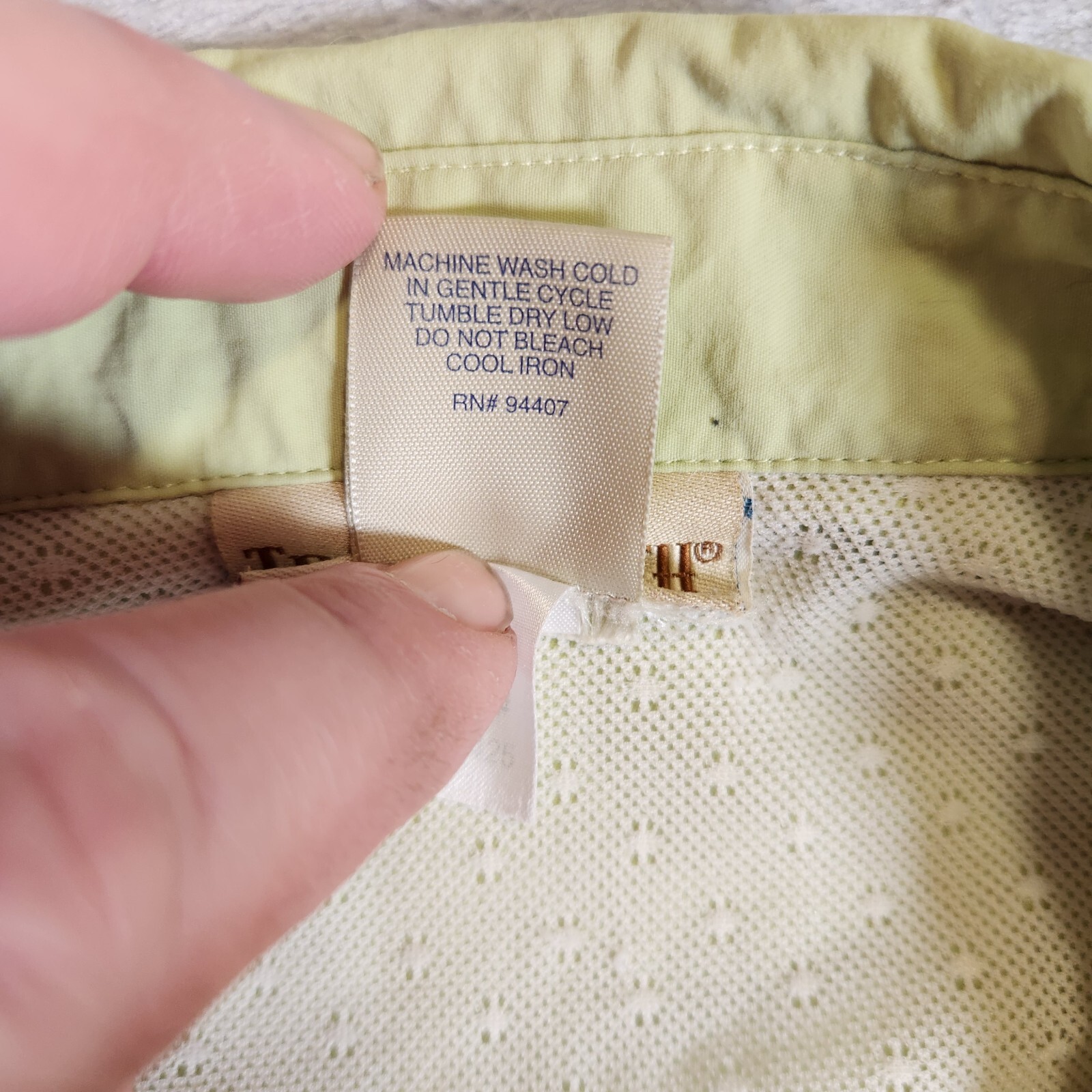 Travel Smith Shirt Womens Medium Green Vented Button Up Nylon Camping Gorpcore