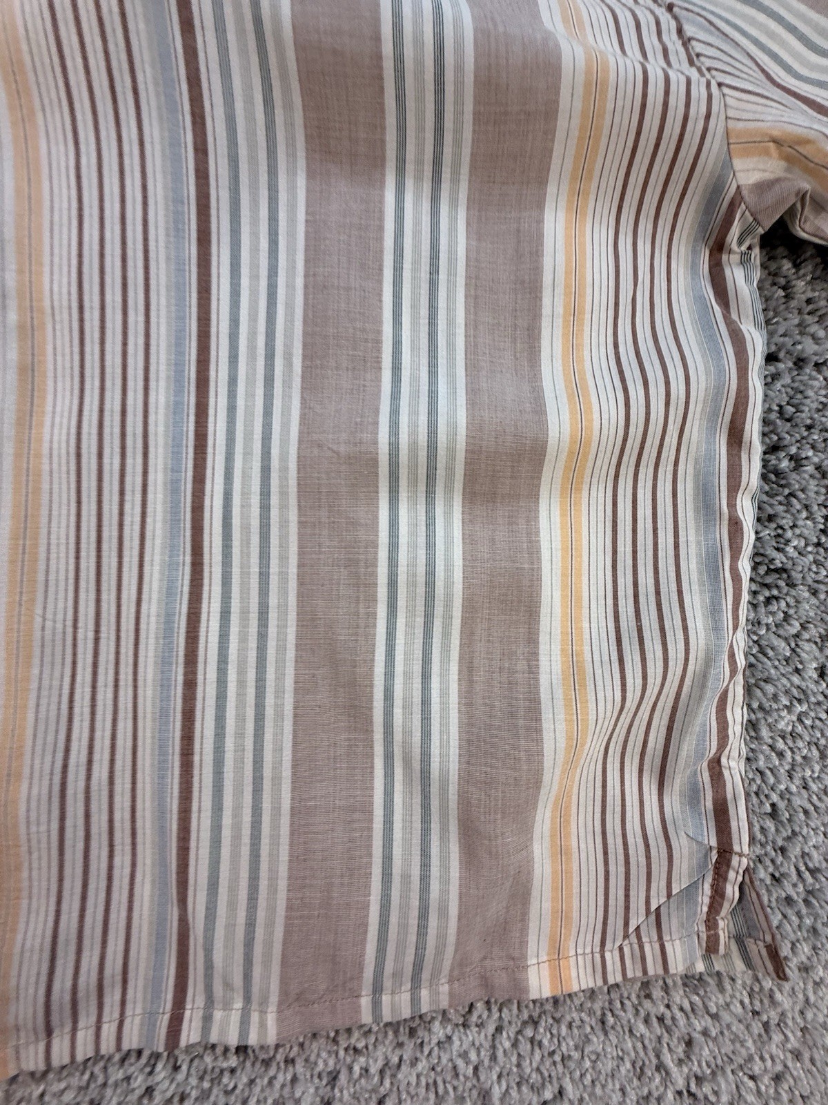 NWT Prana Women’s Iguala Top Size Small Striped Cropped Mauve and Beige