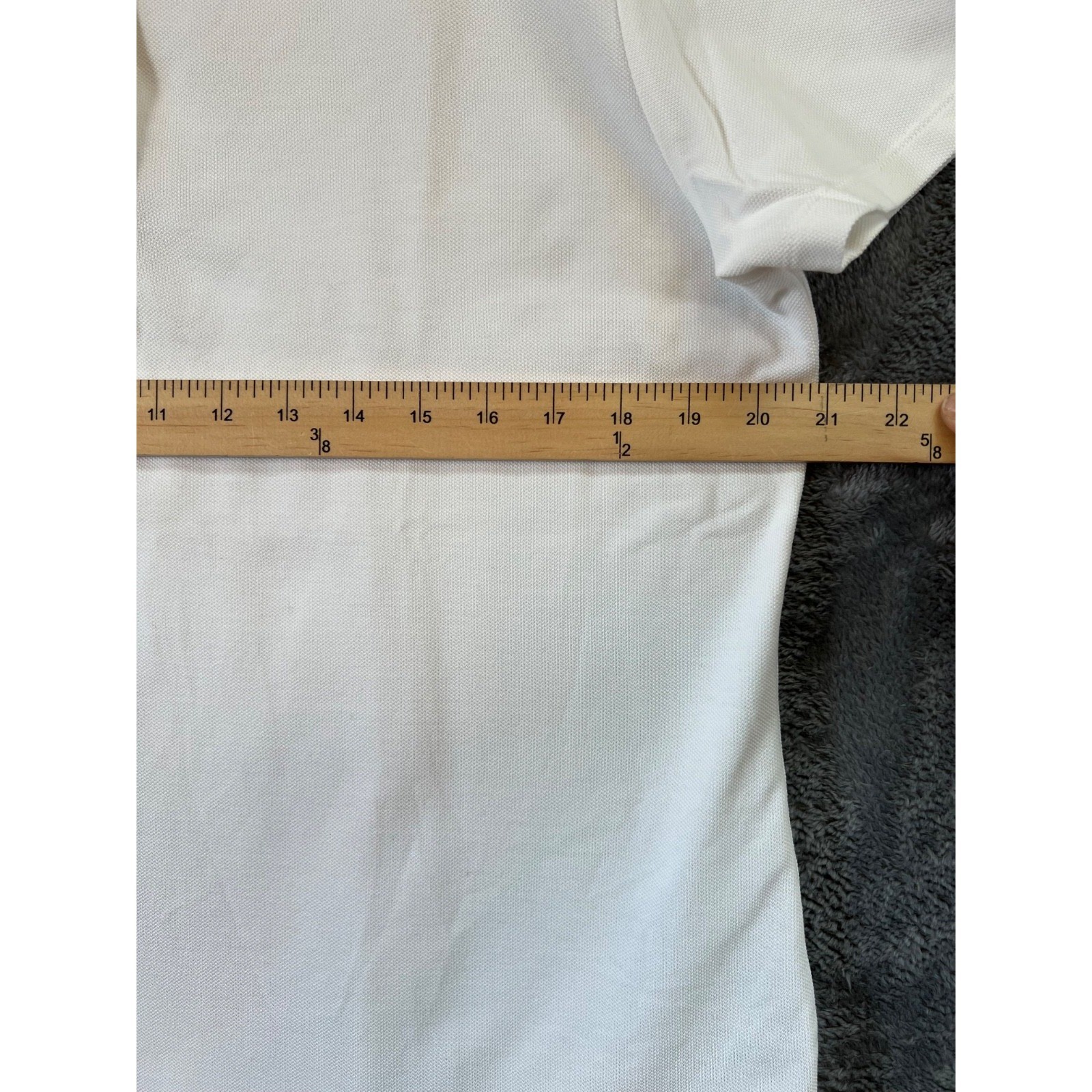 Patagonia Polo Shirt Womens XL White Organic Cotton Blend Preppy Active Outdoor