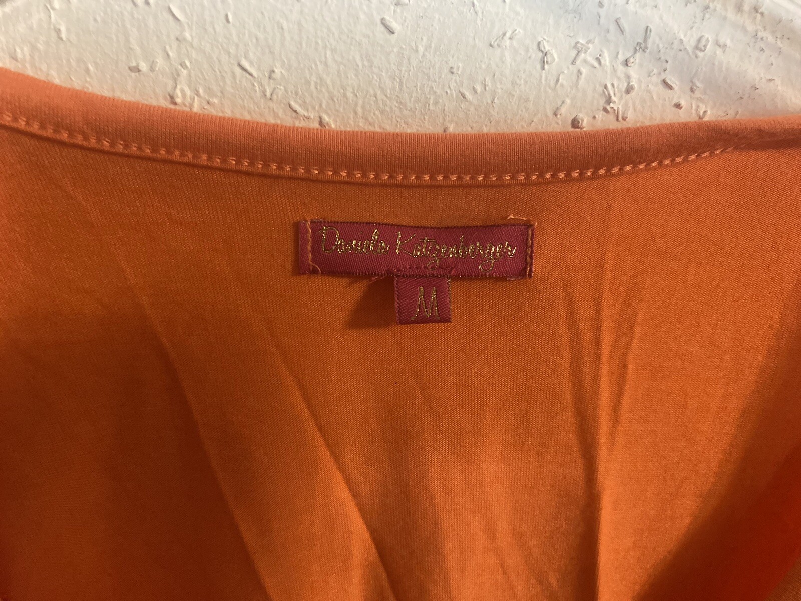 Daniela Katzenberger Top Basic Orange Solid Size M
